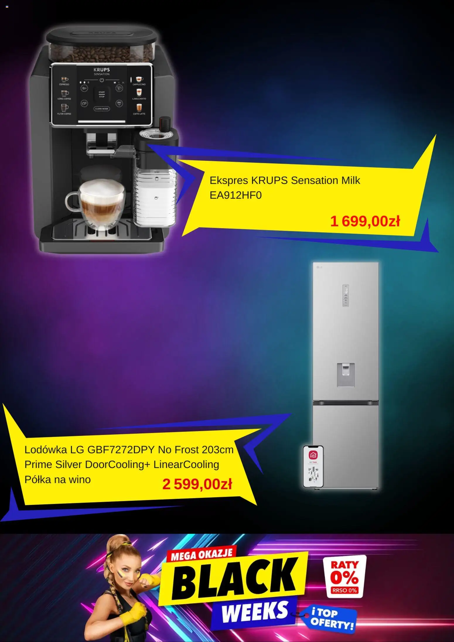 Mediaexpert Black Friday od 07.11.2025 | Strona: 5 | Produkty: Lodówka, Cappuccino, Półka, Wino