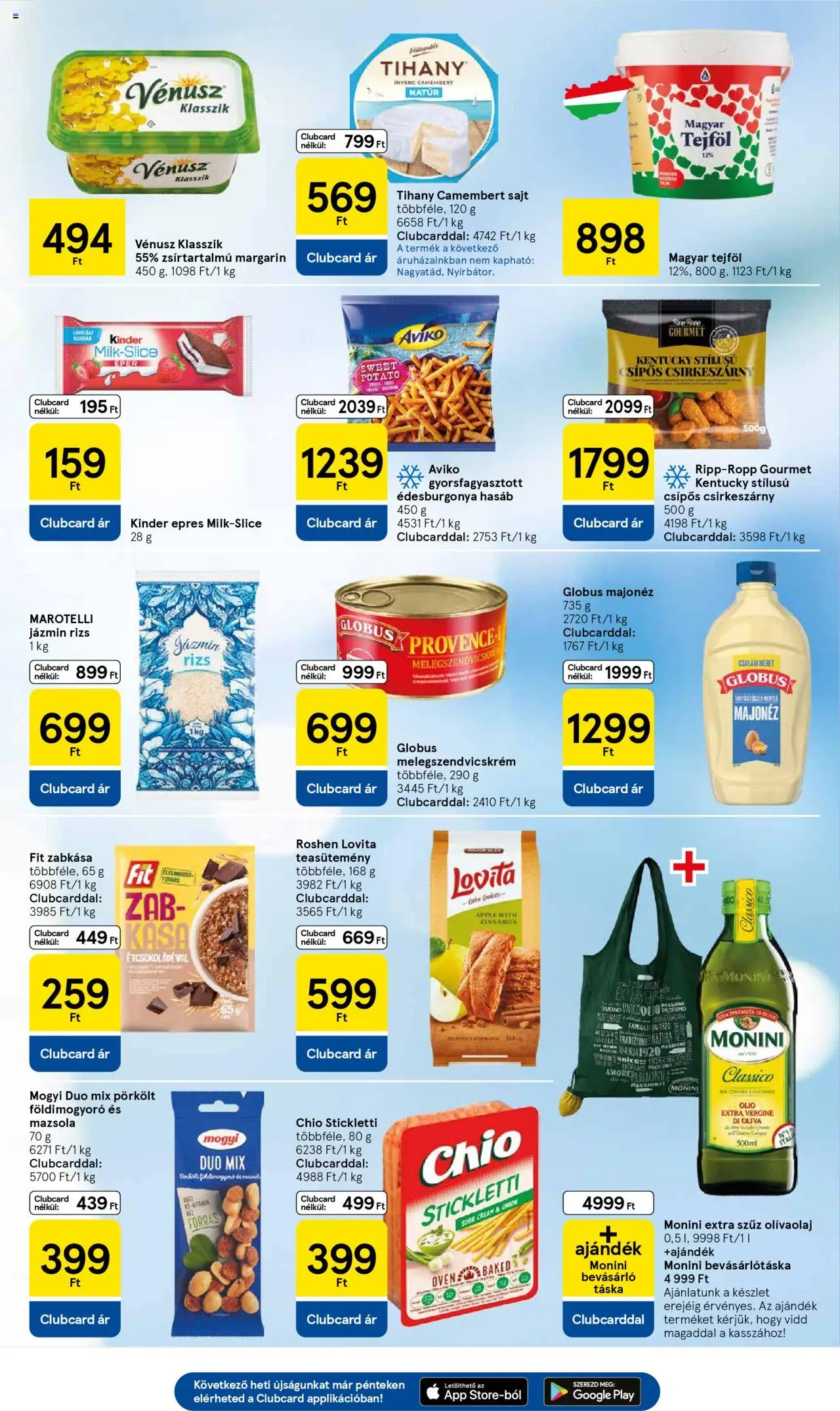 Tesco akciós ujság - amely érvényes a következő dátumtól: 16.10.2025 | Oldal: 5 | Termékek: Sajt, Földimogyoró, Majonéz, Olívaolaj