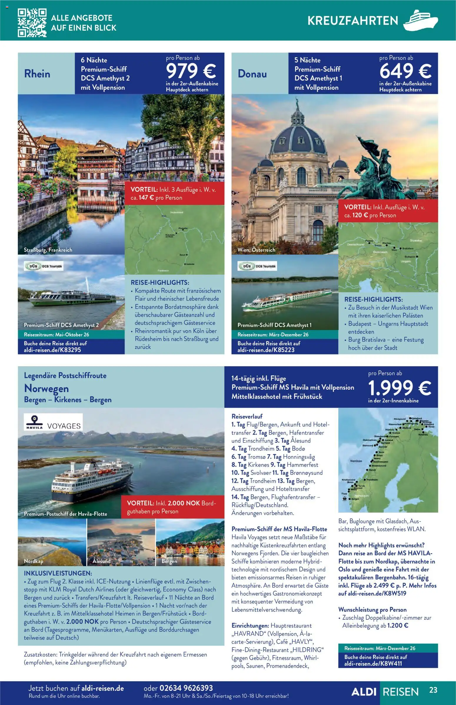 Aldi Reisen  Reisemagazin – gültig ab 01.01.2026 | Seite: 23