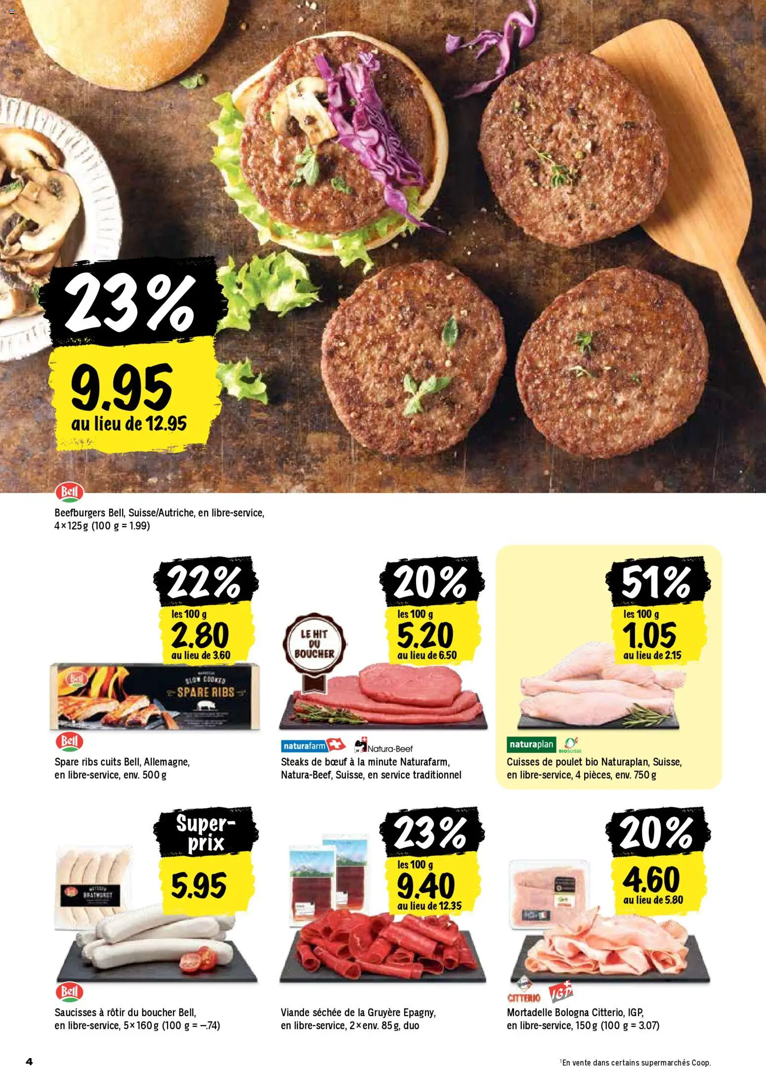 Coop - Les actions de la semaine – gültig ab 30.10.2025 | Seite: 4 | Produkte: Spare Ribs