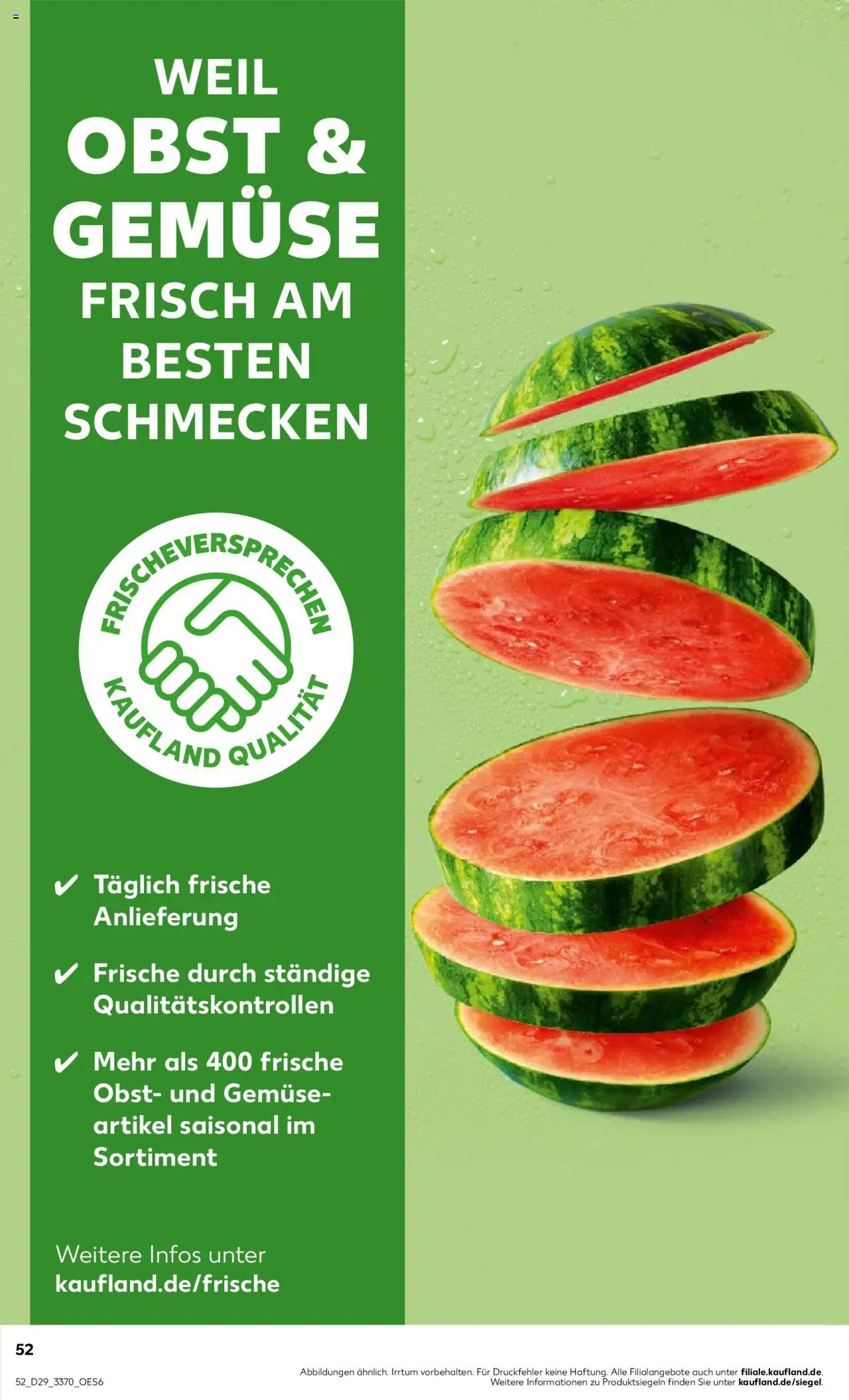 Kaufland prospekt Frankfurt (Oder)	 - gültig ab dem 17.07.2025 | Seite: 52 | Produkte: Gemüse, Obst