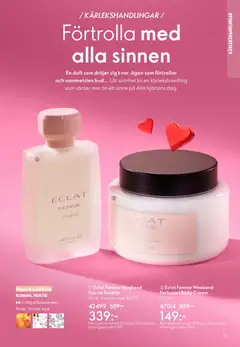 Eclat Femme Weekend Eau de Toilette, 50 ml. Sample code 31292. Elegant & sofistikerad. BLOMMIG, FRUKTIG. Hög doftkoncentration. Persika, Vit fresia, Mysk - Förhandsvisning av reklamblad från butik Oriflame aktuell från 28.01.2026 | Sida: 19