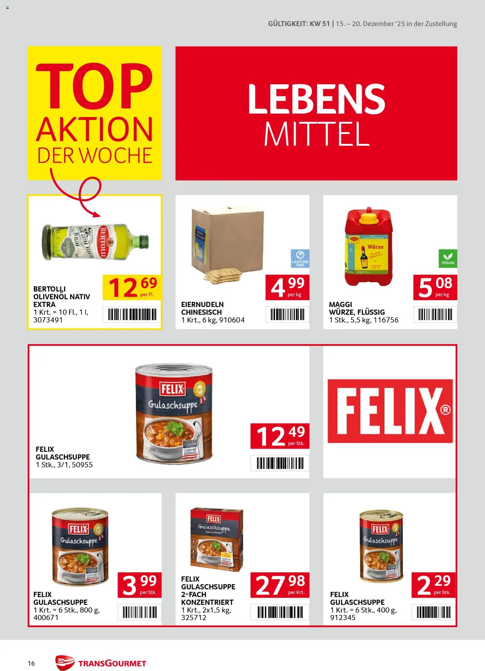 Transgourmet Zustellaktion gültig ab 15.12.2025 | Seite: 16