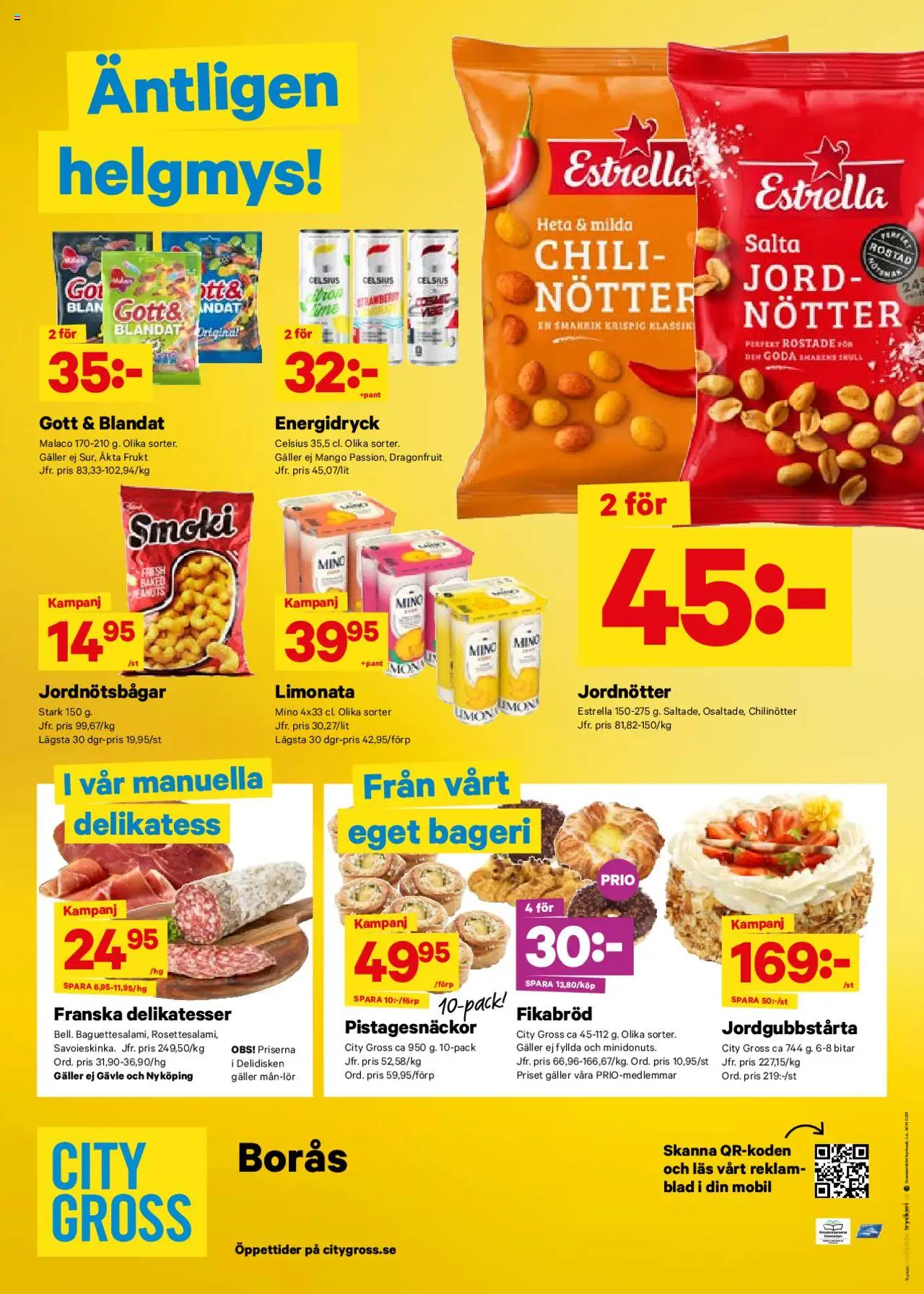 City Gross reklamblad aktuell från 18.08.2025 | Sida: 14 | Produkter: Jordnötter, Galler, Chili, Nötter