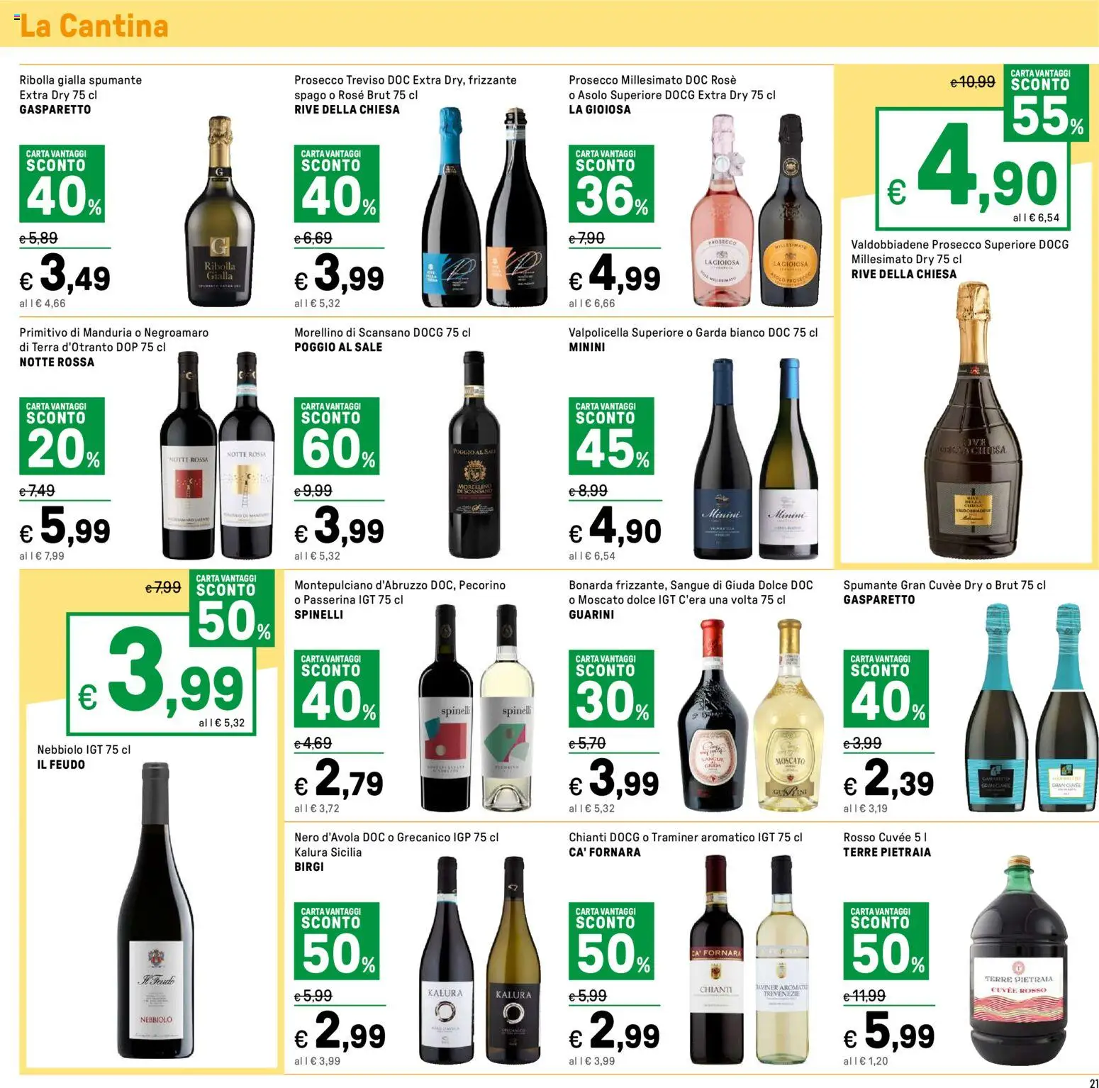 Volantino Iper del 12.02.2026 | Pagina: 21 | Prodotti: Prosecco, Sale, Spumante, Terra