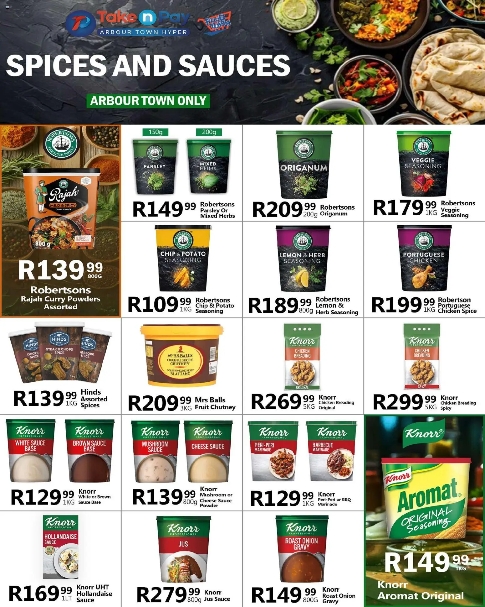 New Take n Pay catalogue – valid from 17.11.2025 | Page: 37 | Products: Chutney, Chicken, Aromat, Herbs