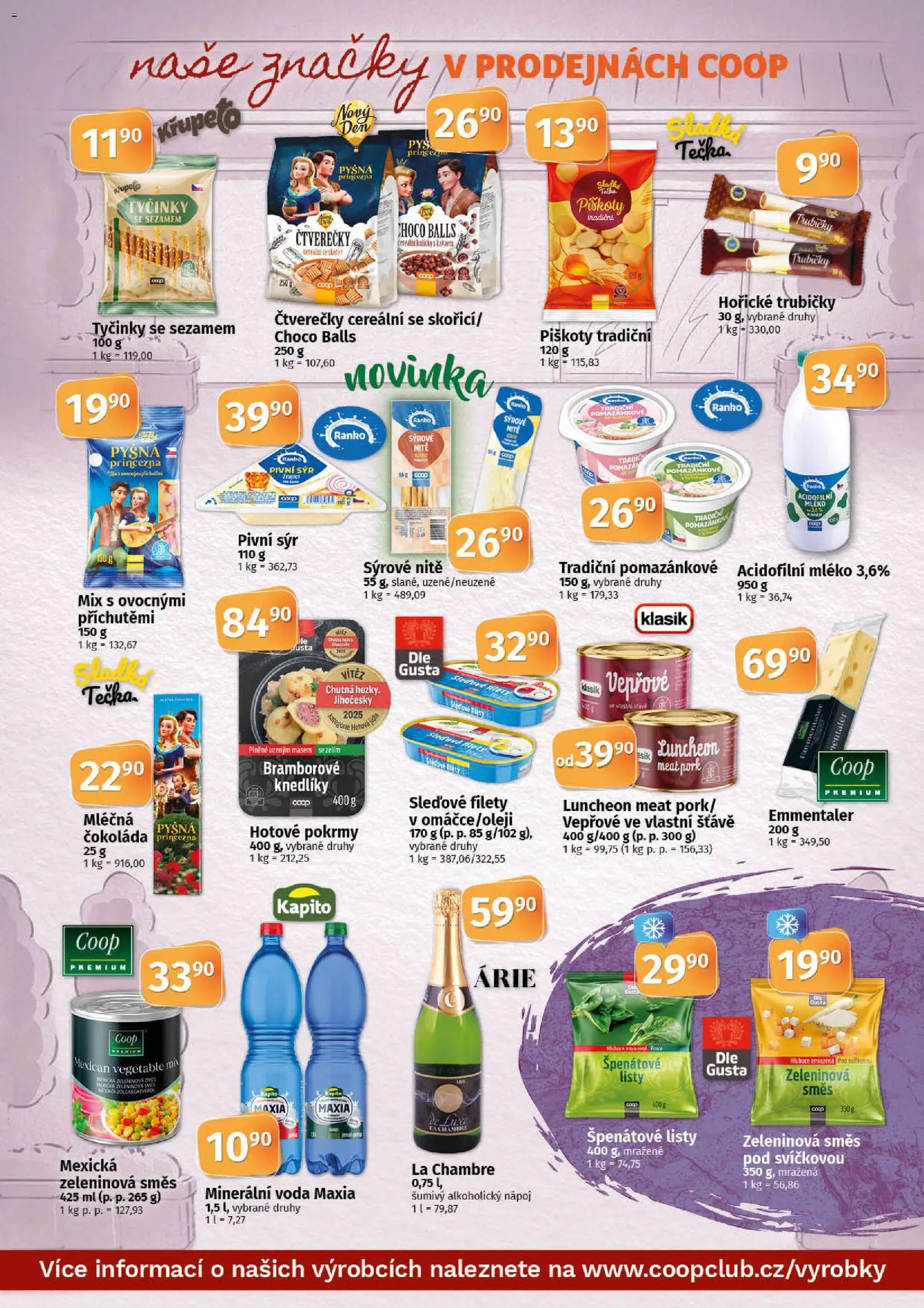 Coop leták - Tuty od 22.10.2025 | Strana: 9 | Produkty: Voda, Mléko, Tyčinky, Miš