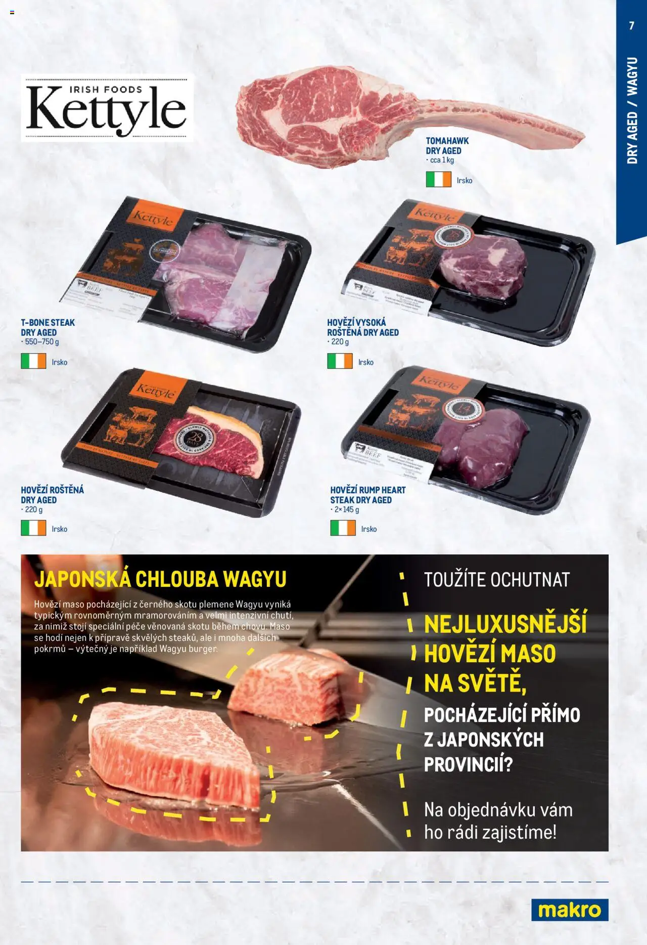 Makro leták - Steaky od 17.07.2025 | Strana: 7 | Produkty: Hovězí, Hovězí roštěná, Steak, Maso