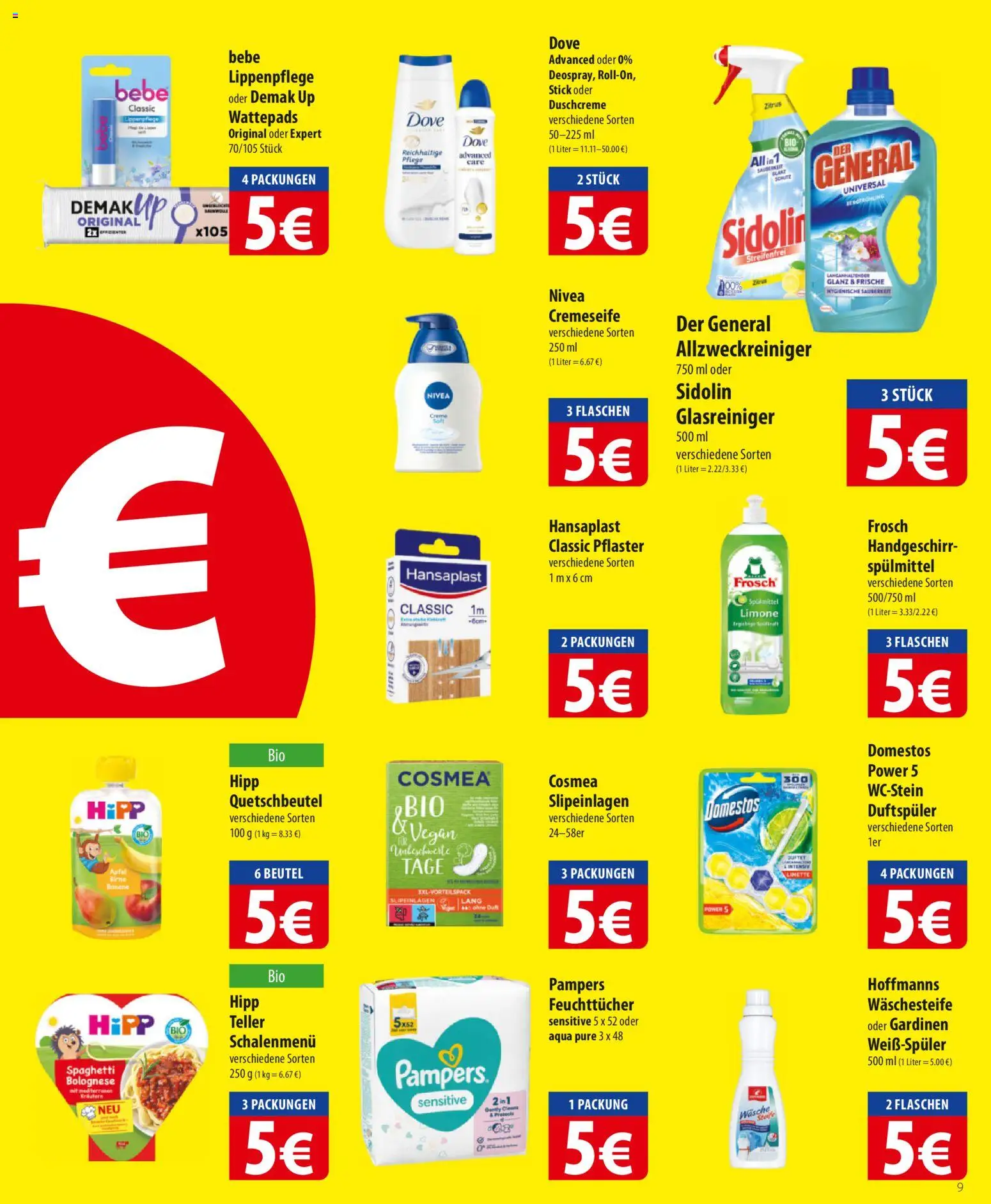 Famila Prospekt 	 – gültig ab 05.01.2026 | Seite: 9 | Produkte: Wattepads, Pampers, Duschcreme, Limette
