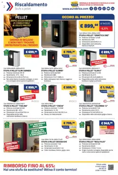 Anteprima del volantino Volantino Eurobrico	 valido a partire dal 09.10.2025 | Pagina: 2 | Prodotti: Pellet, Telecomando, Stufa a pellet, Stufa