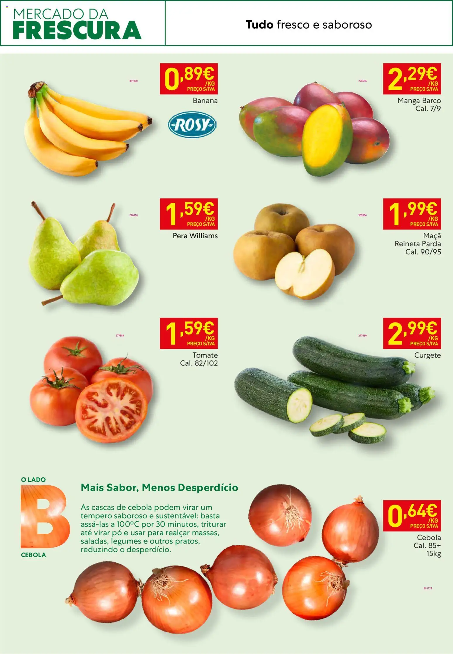 Recheio Horeca │ válido de 17.02.2026 | Página: 5 | Produtos: Banana, Pó, Curgete, Tomate