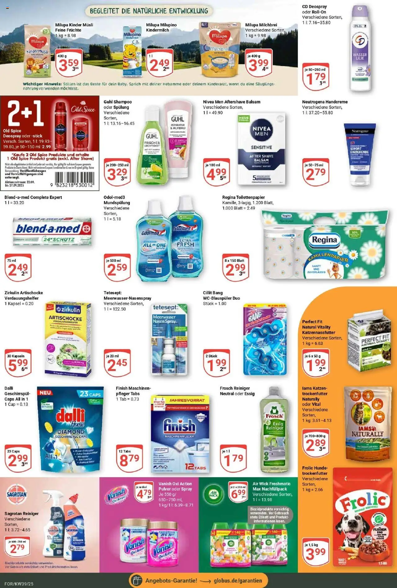 Globus prospekt Forchheim	 – gültig ab 21.09.2025 | Seite: 20 | Produkte: Essig, Shampoo, Spülung, Handcreme