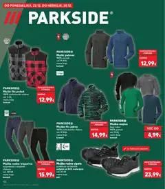 PARKSIDE® Muški flis prsluk, 100% poliesterska vlakna vel. S-XL razne boje komad - Pregled kataloga iz trgovine Kaufland, vrijedi od 17.12.2025 | Stranica: 40