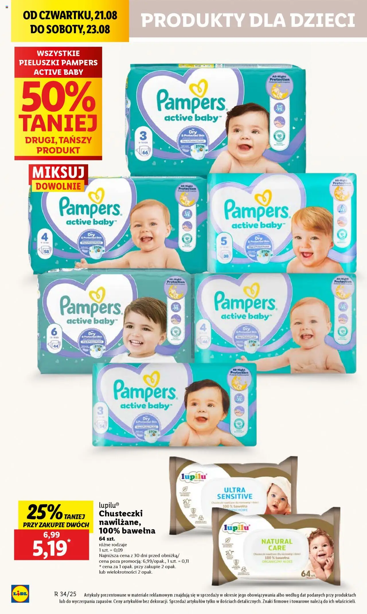 Lidl Gazetka od 21.08.2025 | Strona: 50 | Produkty: Pampers, Aloes