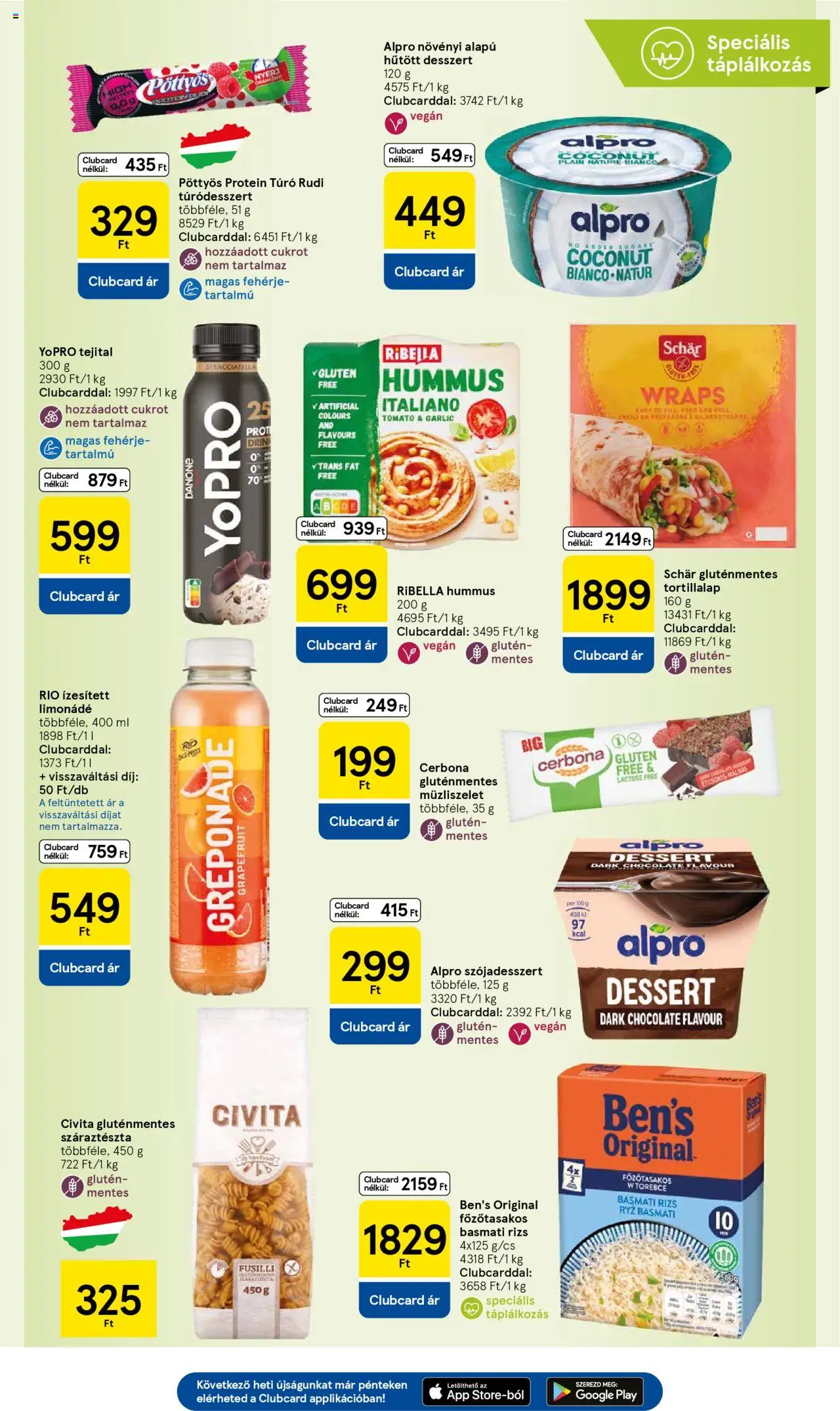 Tesco akciós ujság - amely érvényes a következő dátumtól: 26.06.2025 | Oldal: 9 | Termékek: Alpro, Basmati rizs, Vegán, Száraztészta