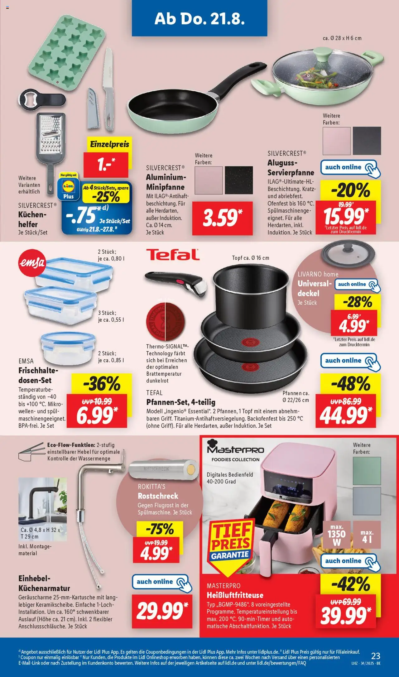 Lidl Prospekt Zossen - gültig ab dem 18.08.2025 | Seite: 19 | Produkte: Kuchen, Heißluftfritteuse
