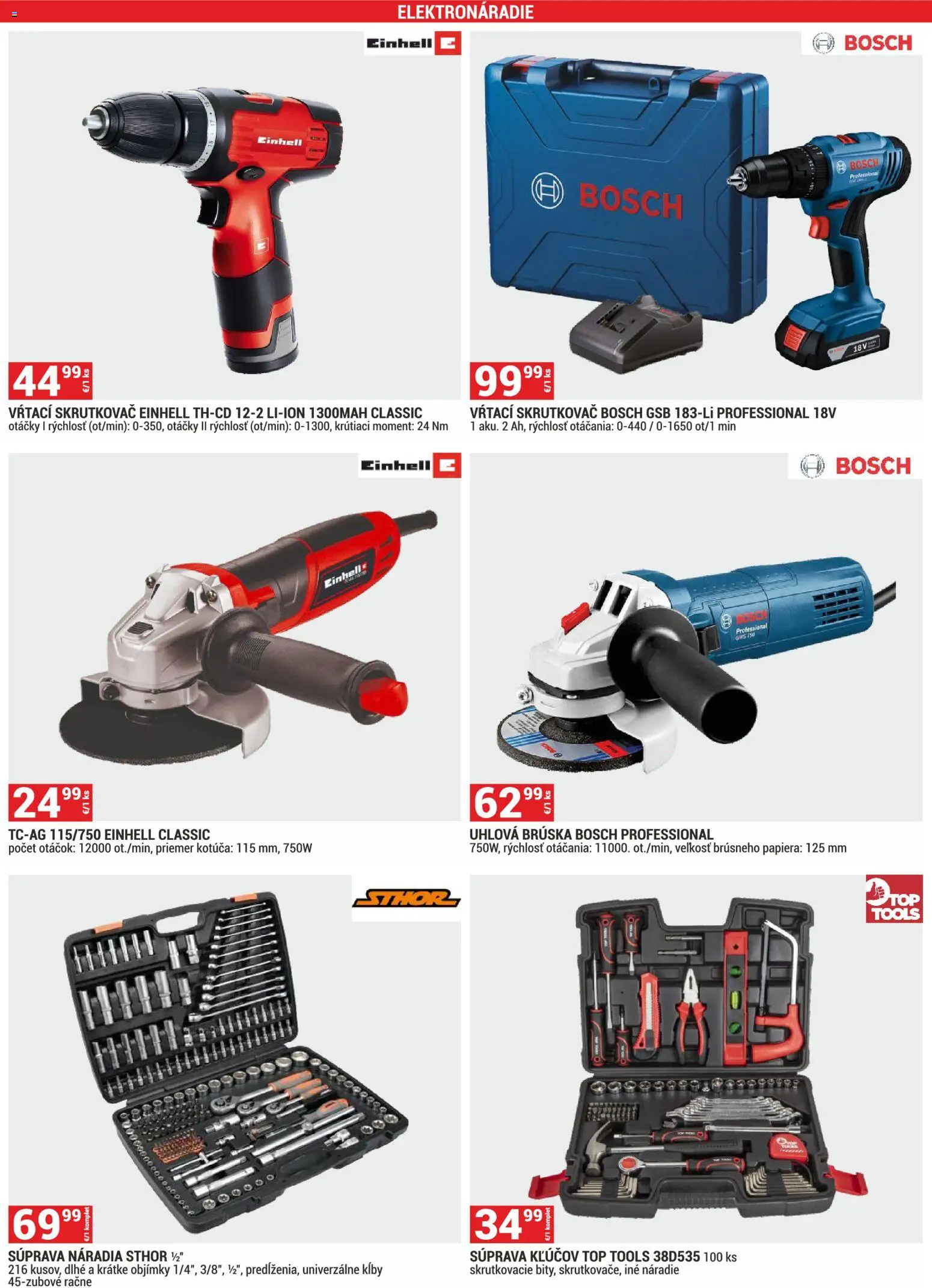 Nové Merkury Market akcie – leták je platný od 01.11.2025 | Strana: 30 | Produkty: Skrutkovač, Náradie, Uhlová brúska, Bosch