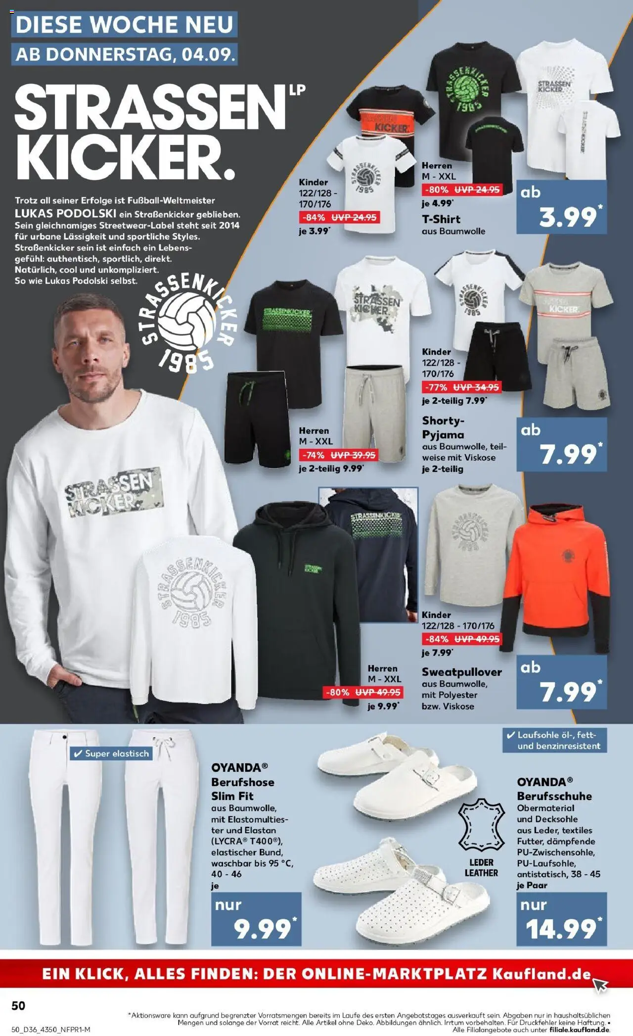 Kaufland prospekt Sonneberg	 – gültig ab 04.09.2025 | Seite: 50 | Produkte: Sweatshirt, T-Shirt, Pyjama