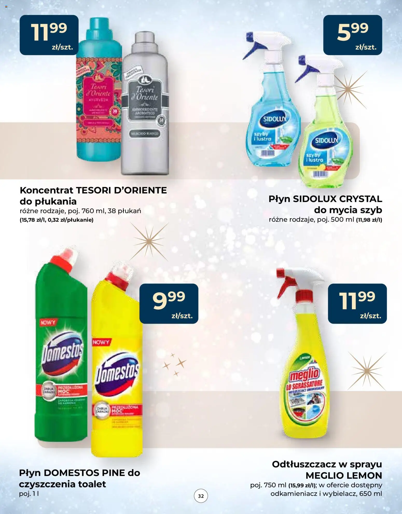 Mrówka Gazetka - Radomsko od 04.12.2025 | Strona: 32 | Produkty: Meglio, Tesori d'oriente, Domestos