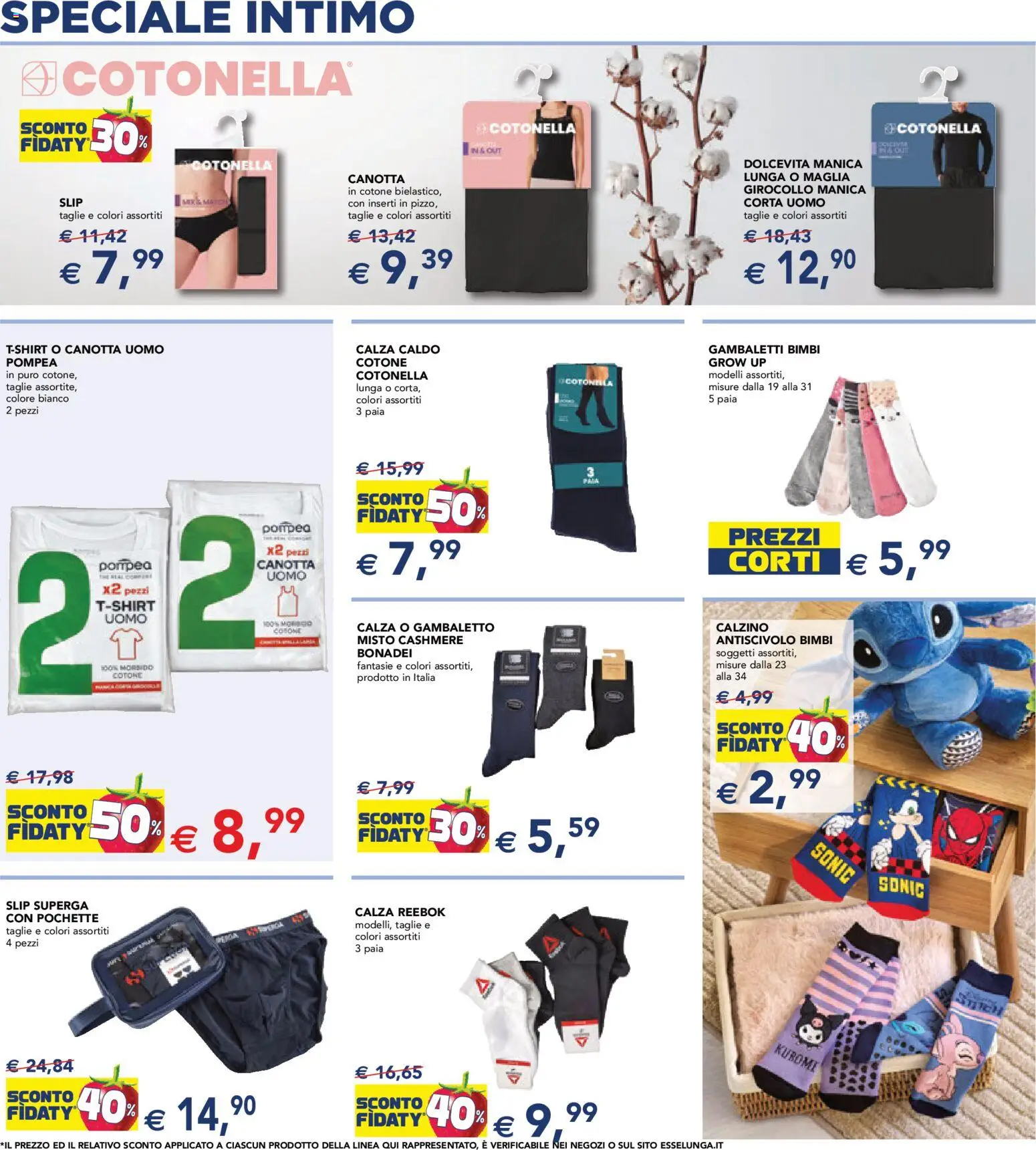 Volantino Esselunga S del 07.01.2026 | Pagina: 3 | Prodotti: Canotta, Intimo, Slip, Gambaletti