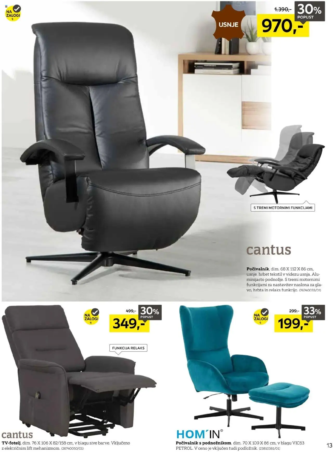 Novi XXXL Lesnina katalog ponudbe – veljaven od 01.09.2025 | Stran: 13