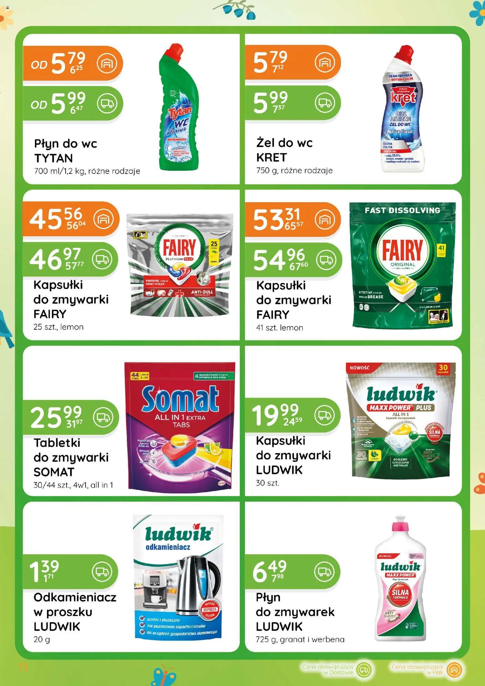 Eurocash gazetka - Katalog Chemiczny od 02.04.2026 | Strona: 13 | Produkty: Fairy platinum, Cleaner, Fairy