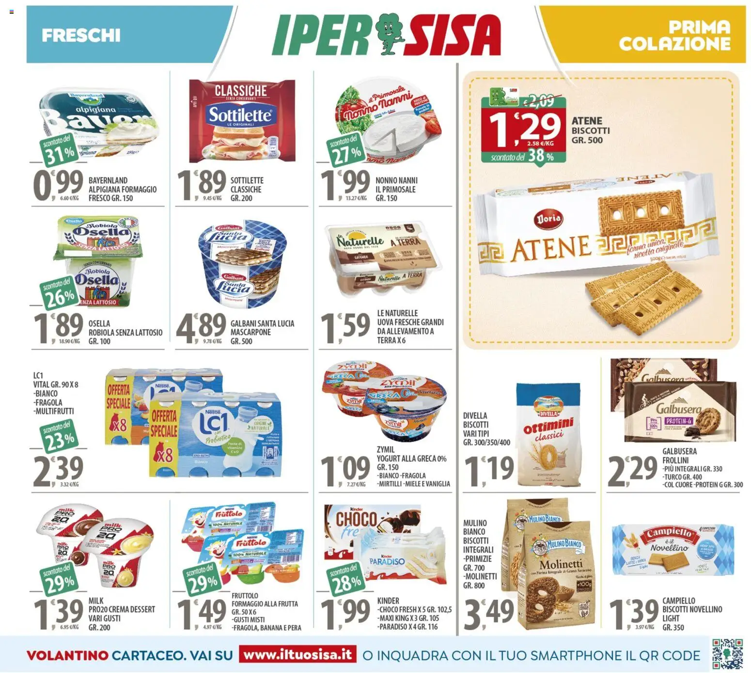 Volantino SISA del 14.11.2025 | Pagina: 7 | Prodotti: Biscotti, Pera, Frollini, Terra