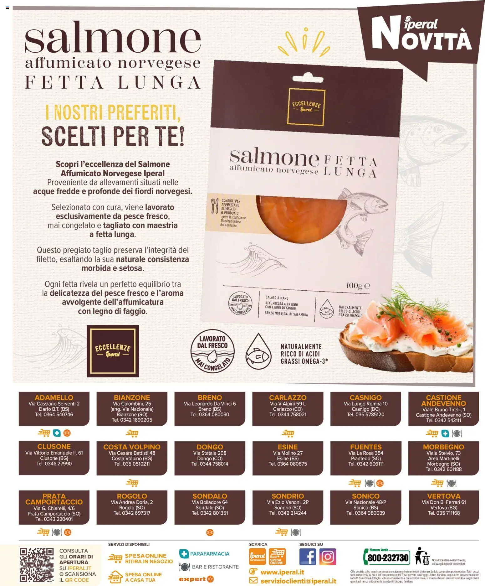 Volantino Iperal del 29.10.2025 | Pagina: 20 | Prodotti: Salmone affumicato, Salmone, Pesce, Tè