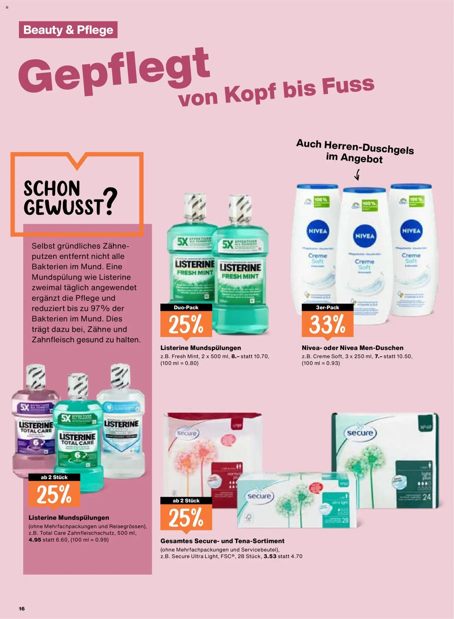 Migros aktionen – gültig ab 23.04.2026 | Seite: 16 | Produkte: Shower Gel, Creme