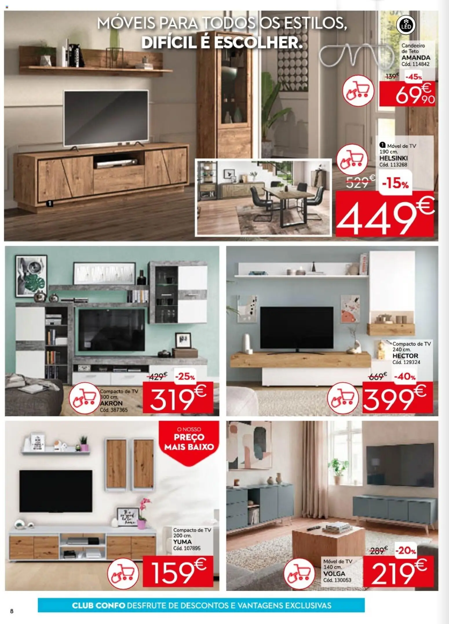 Conforama folheto │ válido de 26.02.2026 | Página: 8 | Produtos: Candeeiro