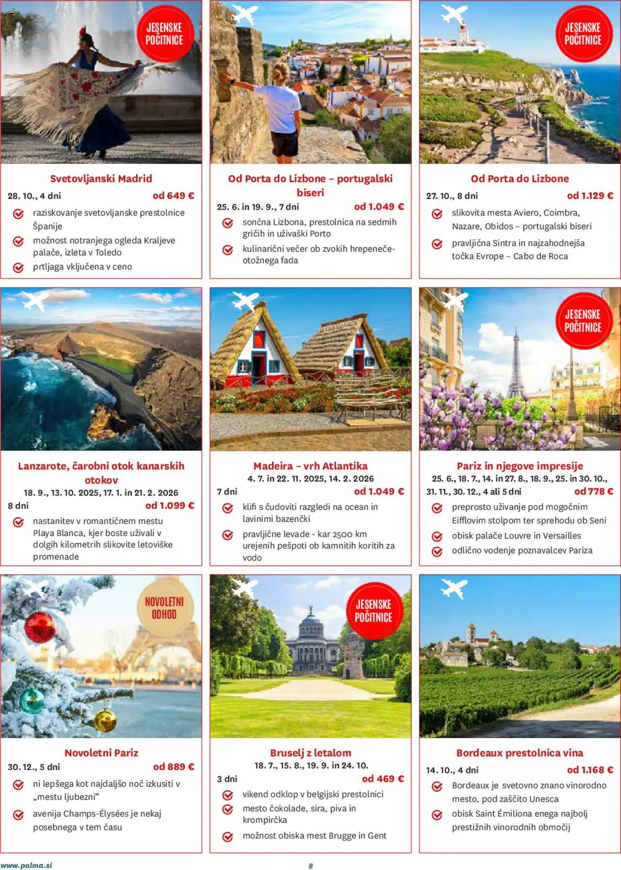 Palma katalog potovanja osrečujejo │ velja od 01.08.2025 | Stran: 8