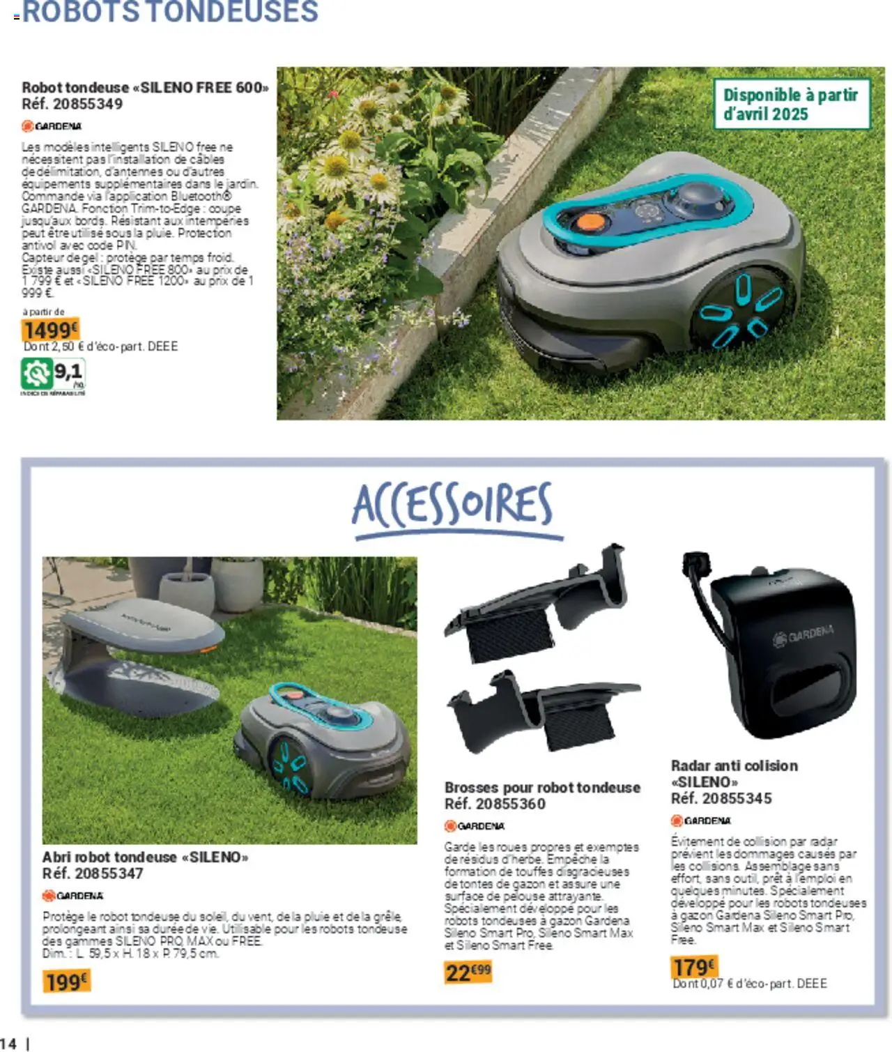 {H1} | Page: 14 | Produits: Robot, Tondeuse, Gazon