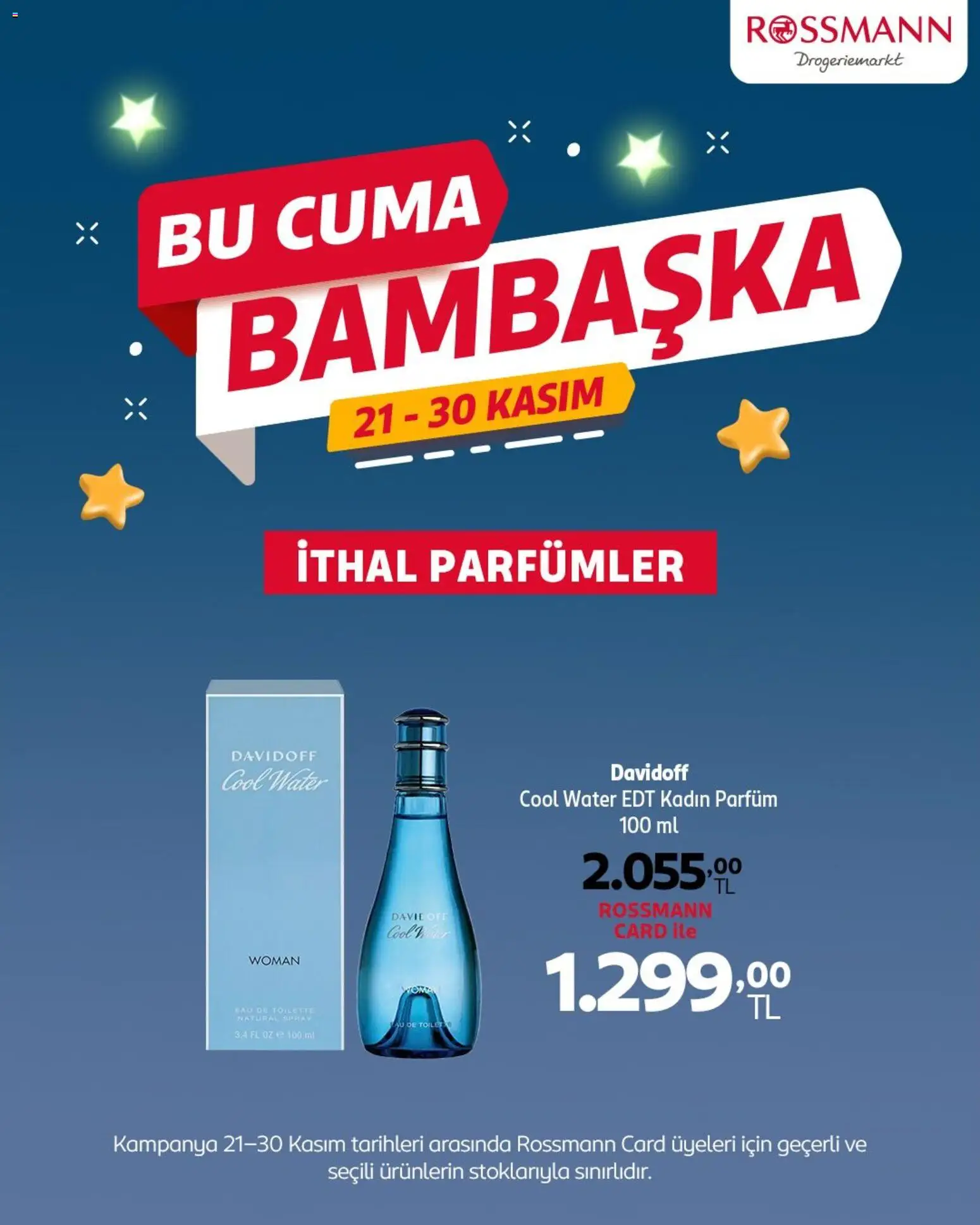 Rossmann Black Friday - 21.11.2025 tarihinden itibaren geçerlidir | Sayfa: 1 | Ürünler: Parfüm