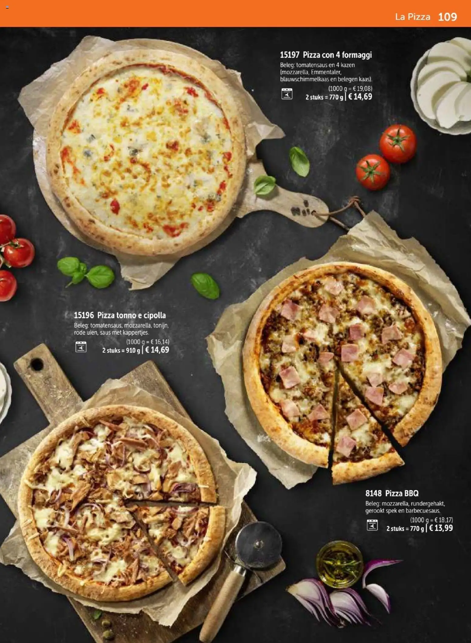 {H1} | Pagina: 109 | Producten: Pizza, Saus, La, Kaas
