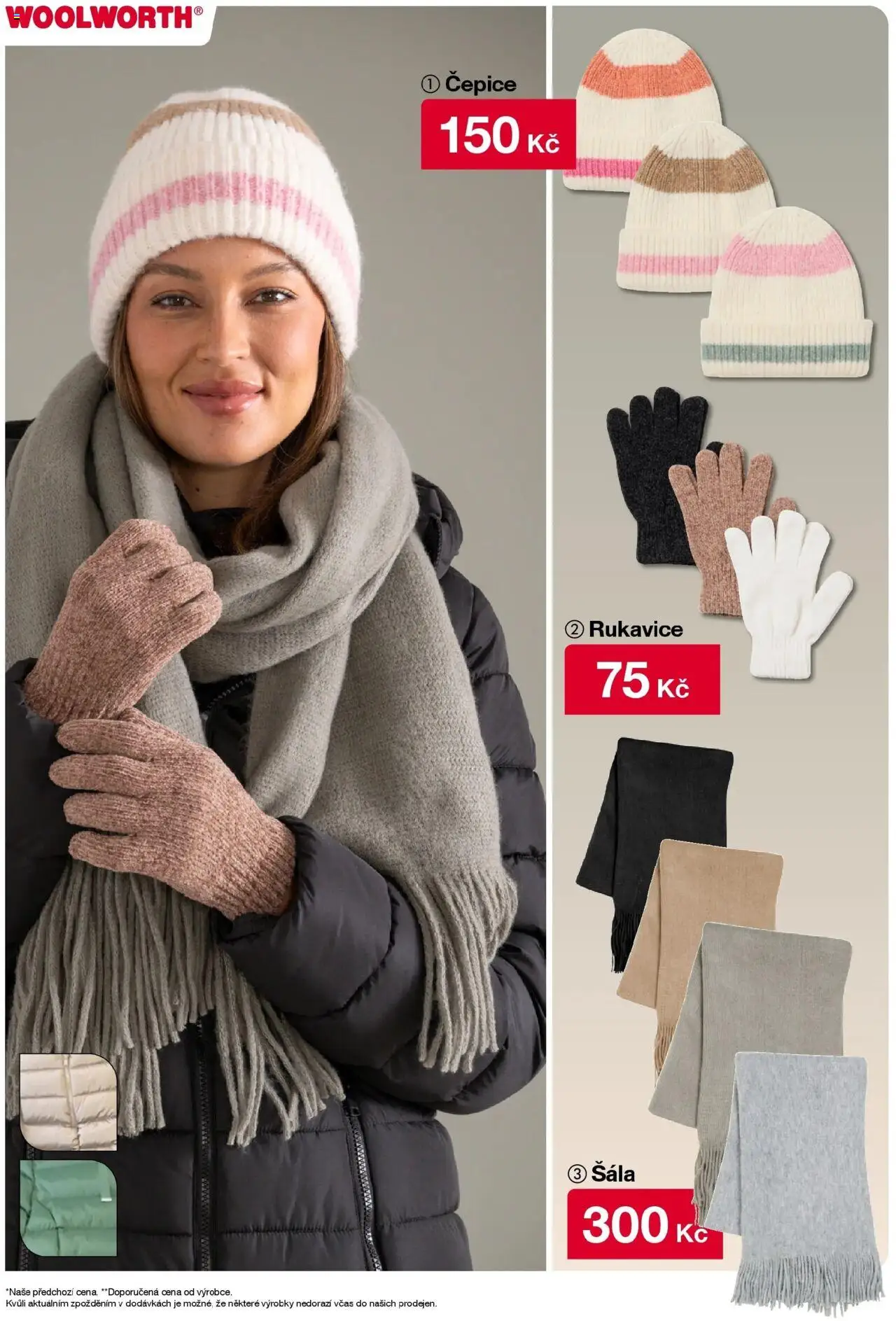 Woolworth leták od 10.10.2025 | Strana: 15 | Produkty: Šála, Čepice, Rukavice
