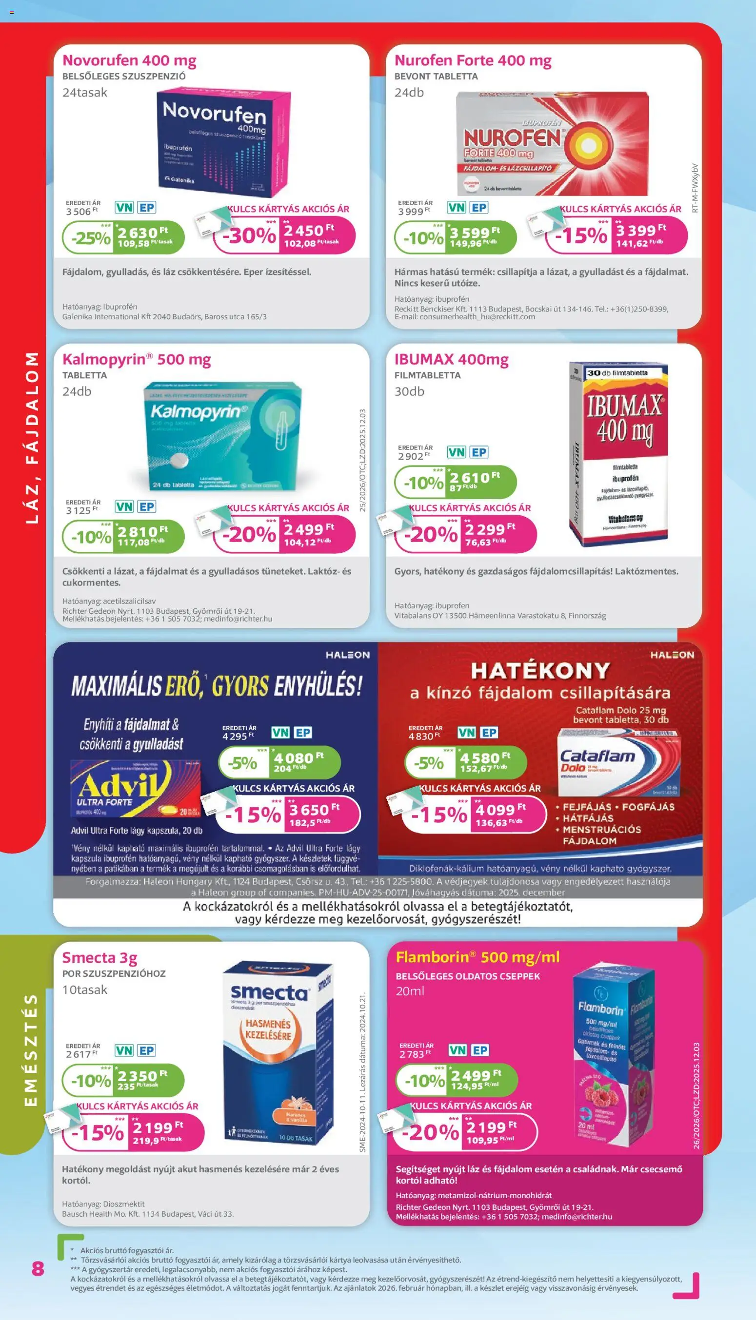 Kulcs Patika akciós ujság - amely érvényes a következő dátumtól: 01.02.2026 | Oldal: 8