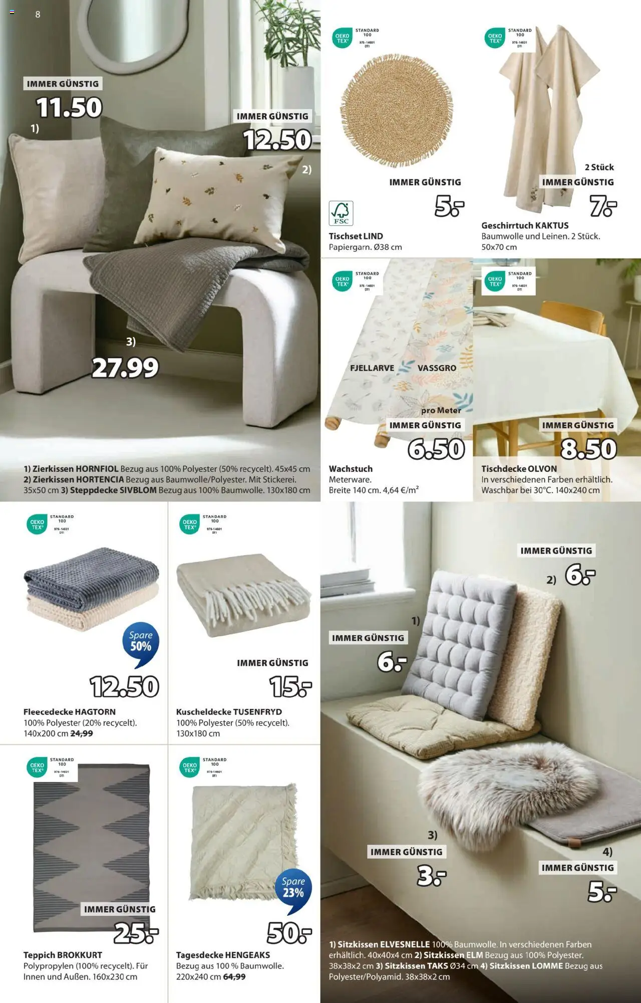 JYSK Angebote gültig ab 27.08.2025 | Seite: 8 | Produkte: Teppich