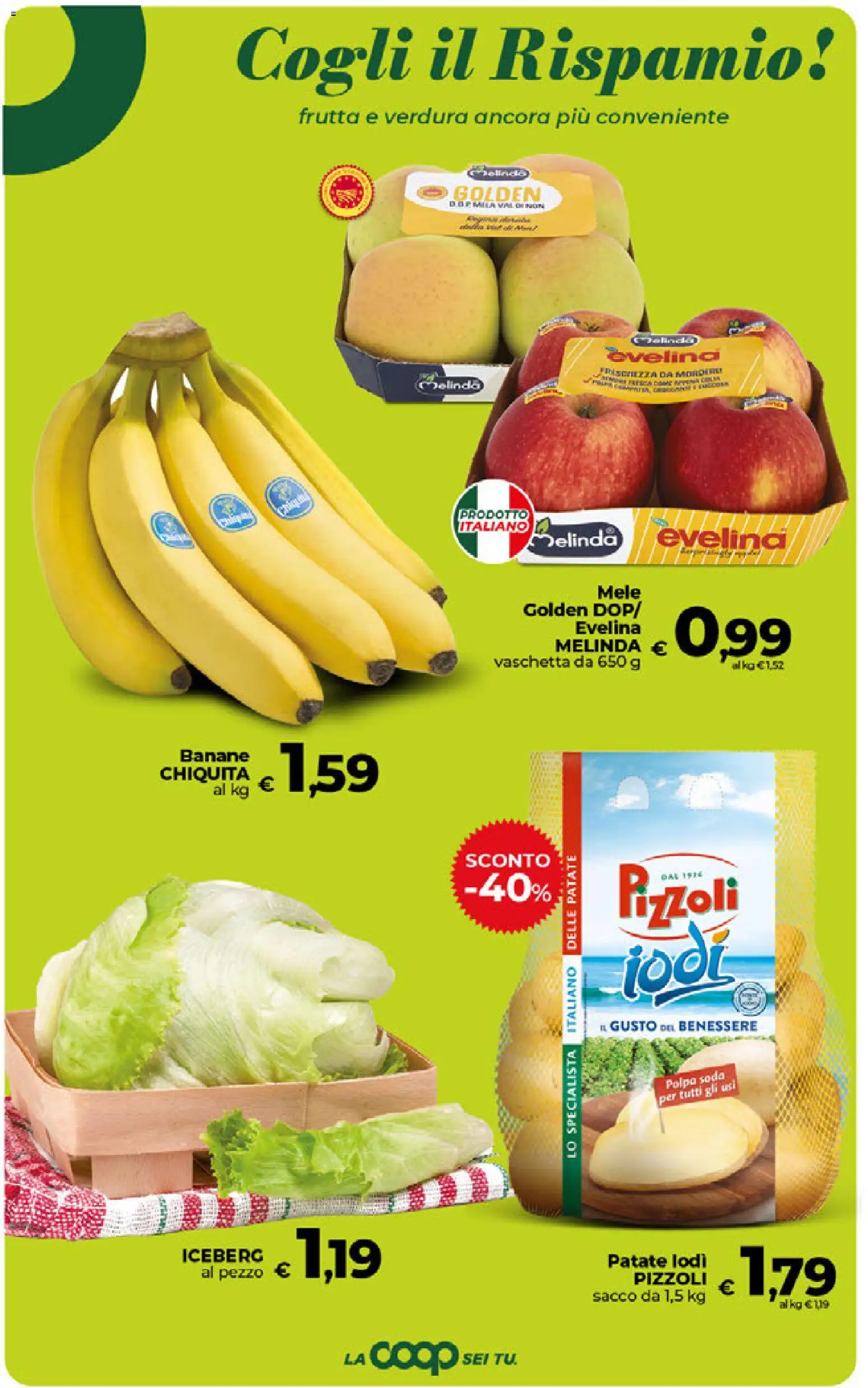 Volantino COOP del 17.03.2026 | Pagina: 20 | Prodotti: Mele, Banane, Patate, Frutta