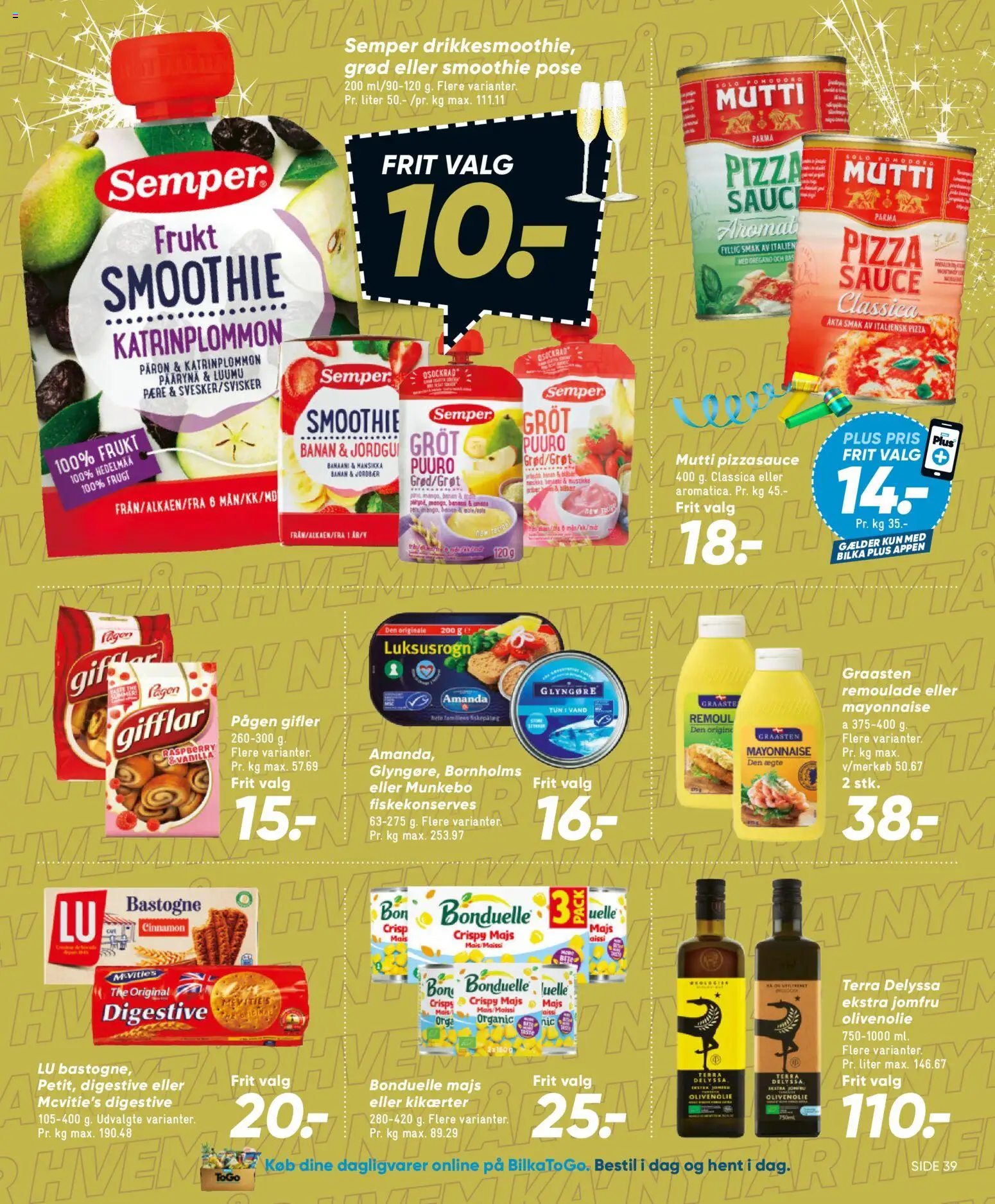 Bilka tilbudsavis – gyldig fra 25.12.2025 | Side: 49 | Produkter: Pizza, Tun, Smoothie, Oregano