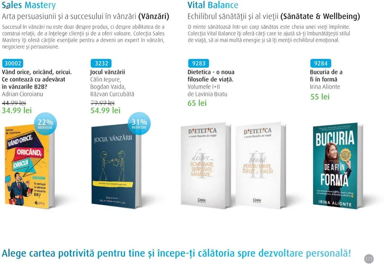Life Care catalog - Aprilie/Octombrie – valabil de la 01.04.2025 | Pagină: 179 | Produse: Cărți