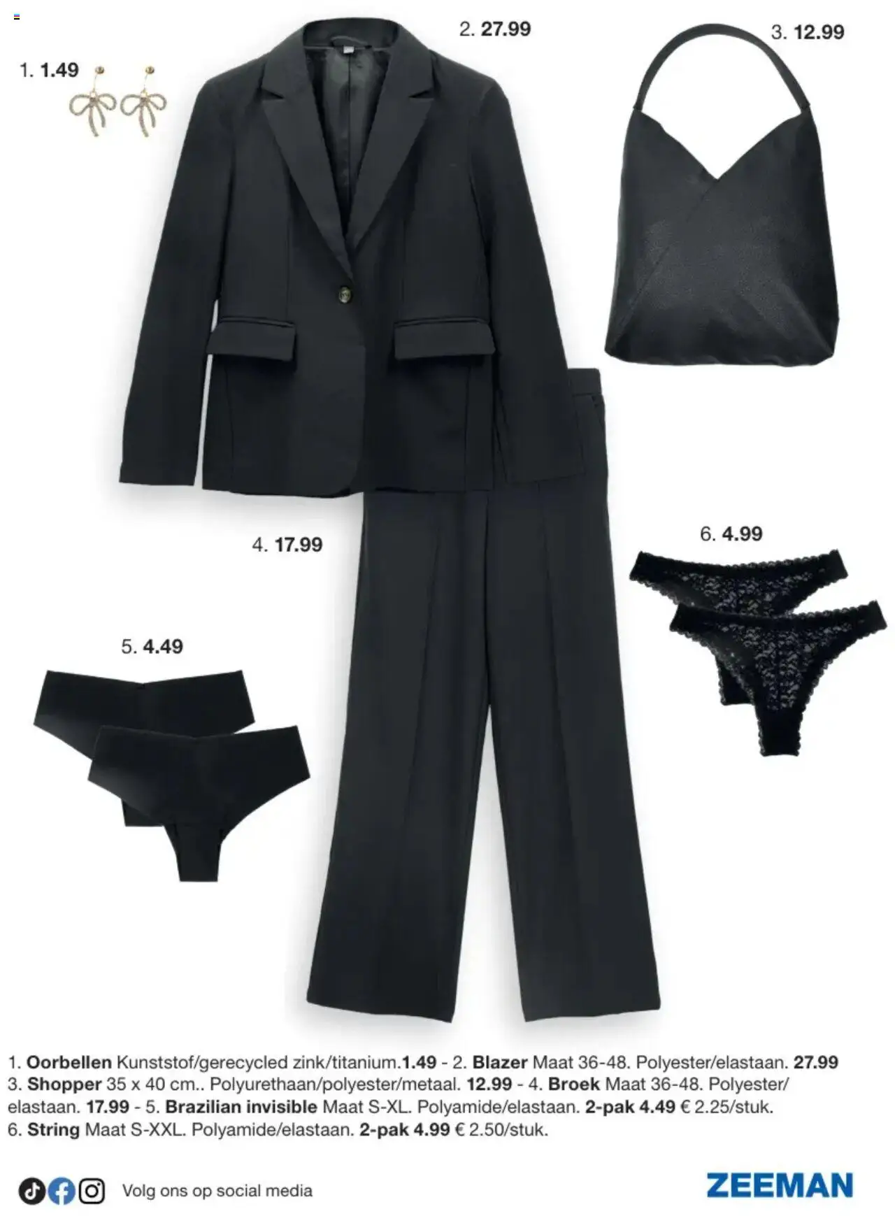  | Pagina: 5 | Producten: Oorbellen, Broek