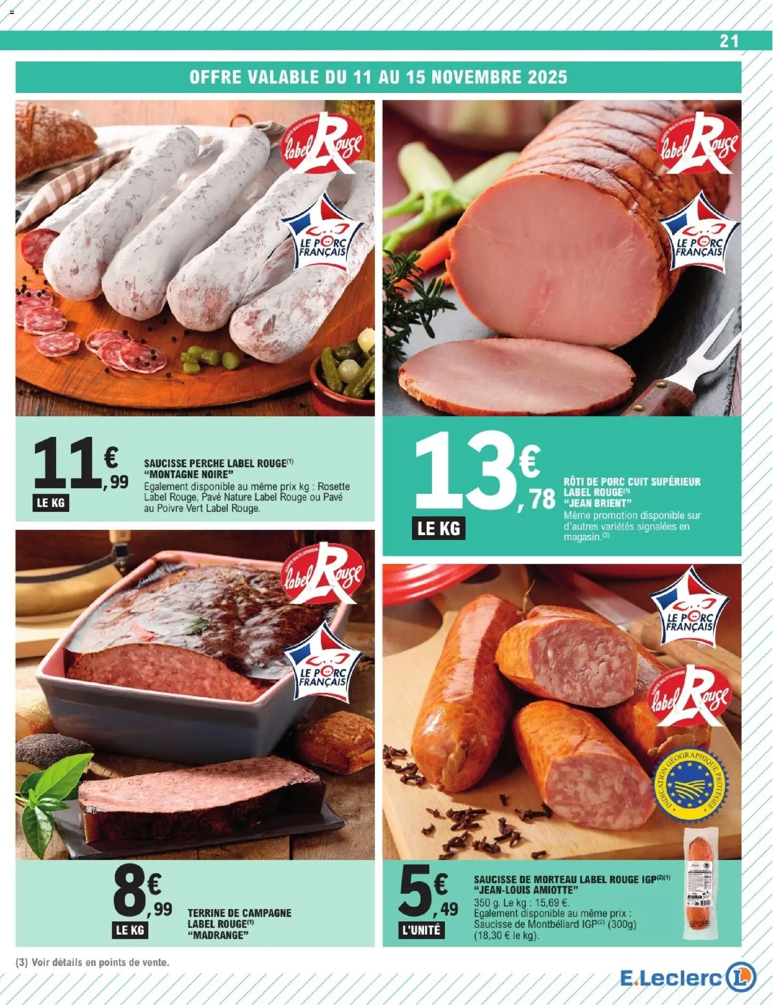 {H1} | Page: 21 | Produits: Poivre, Saucisse, Porc