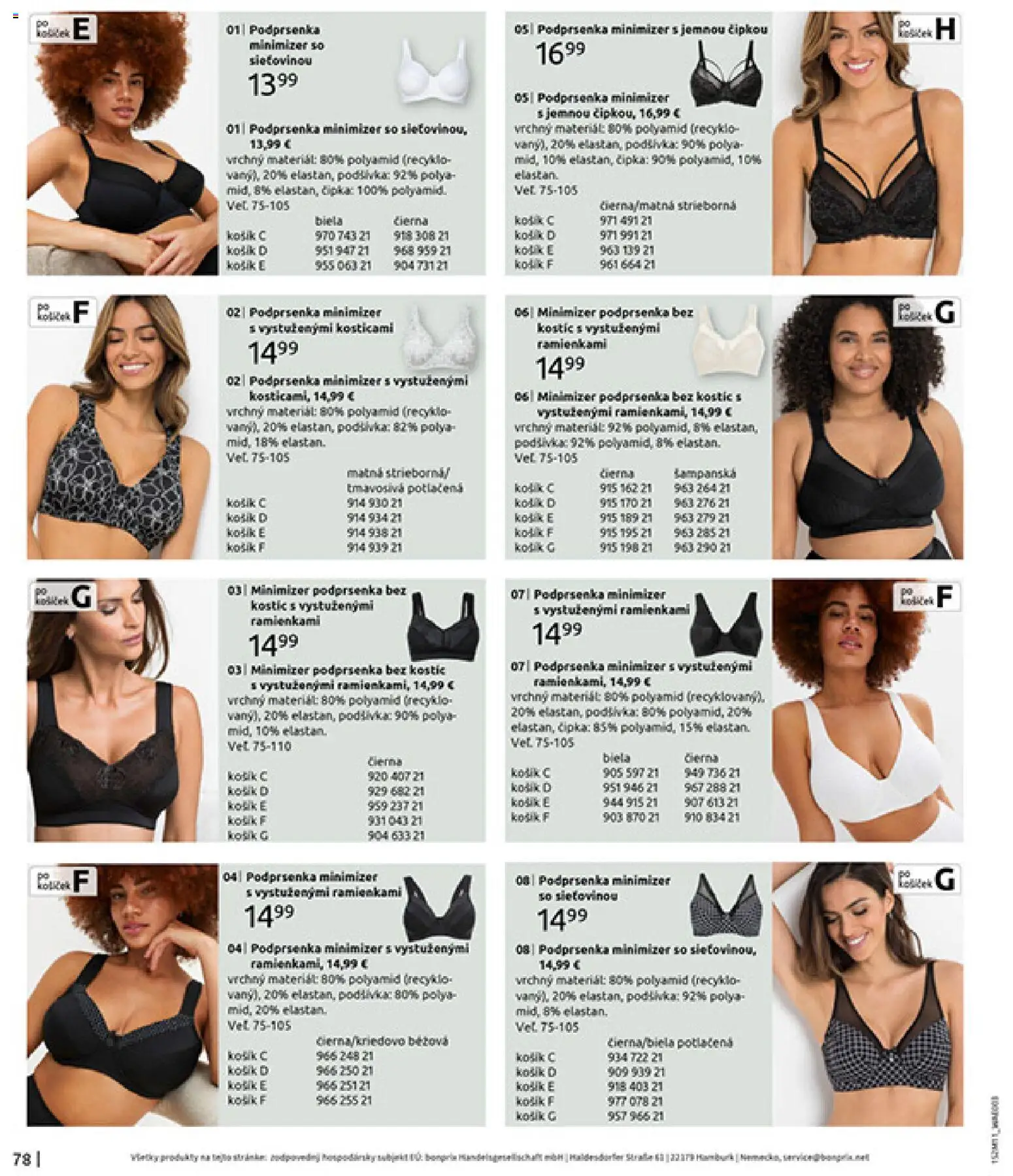 Nové Bonprix akcie – leták je platný od 16.12.2025 | Strana: 80 | Produkty: Podprsenka