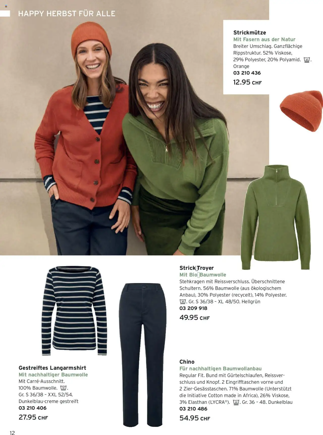 Tchibo Aktionen Herbst – gültig ab 24.09.2025 | Seite: 12 | Produkte: Langarmshirt