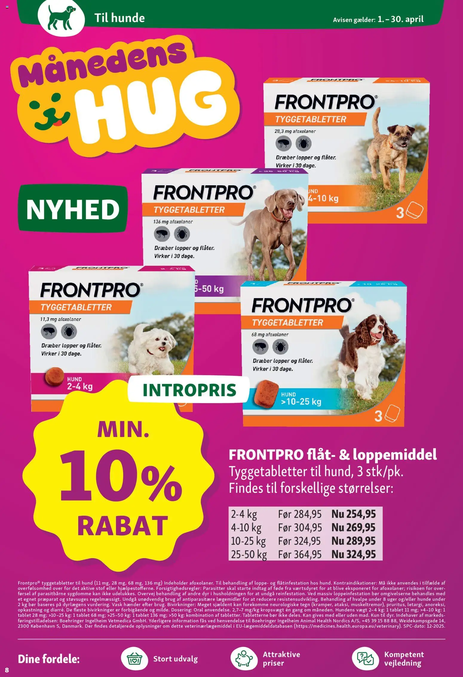 Maxi Zoo tilbudsavis – gyldig fra 01.04.2026 | Side: 8 | Produkter: Stof, Tablet