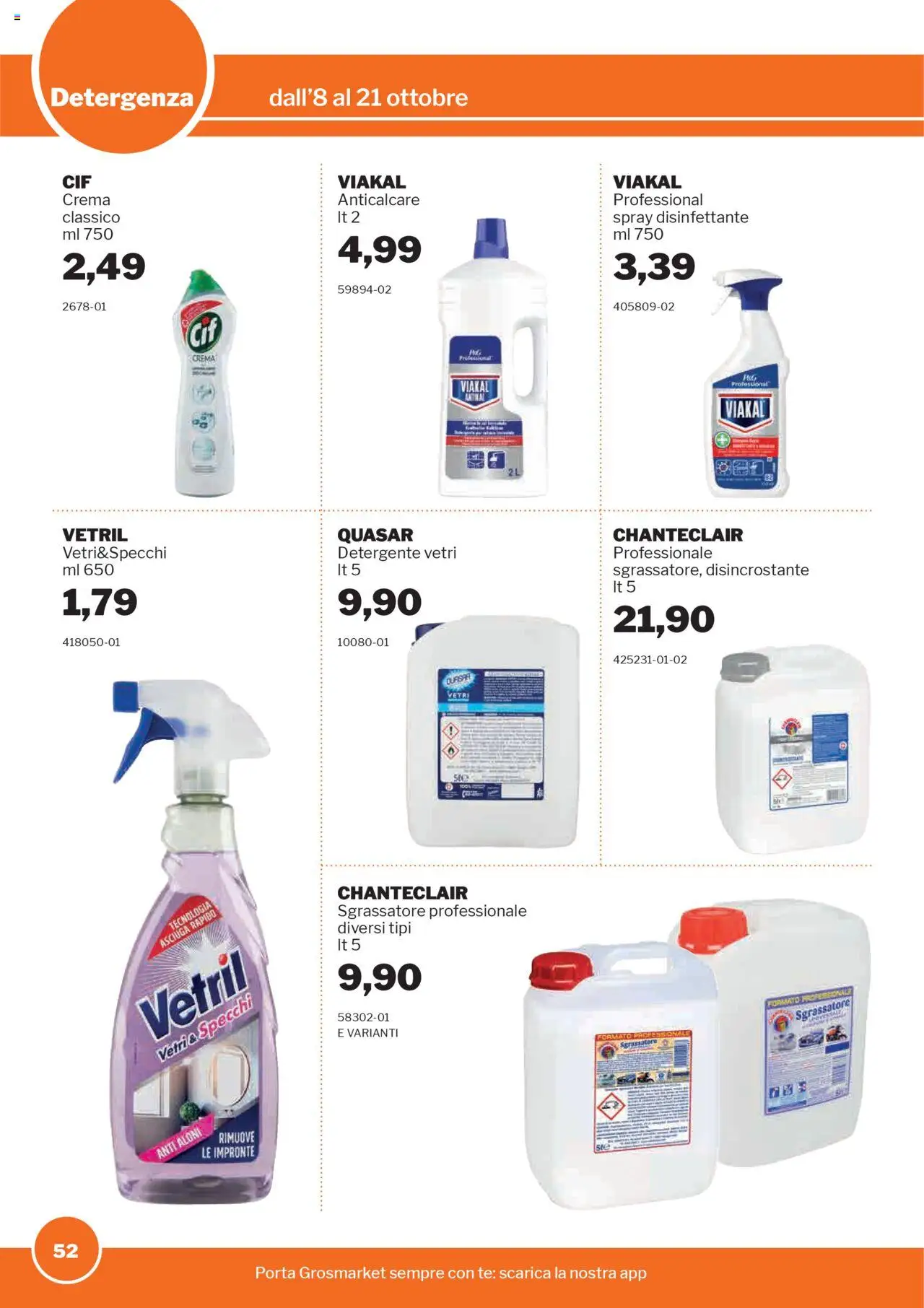Volantino Sogegross del 08.10.2025 | Pagina: 52 | Prodotti: Crema, Tè, Anticalcare, Sgrassatore