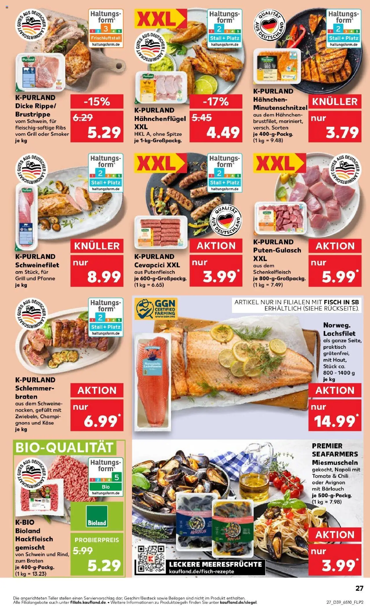 Kaufland prospekt Viersen	 – gültig ab 28.09.2025 | Seite: 27 | Produkte: Käse, Fisch, Champignons, Chili