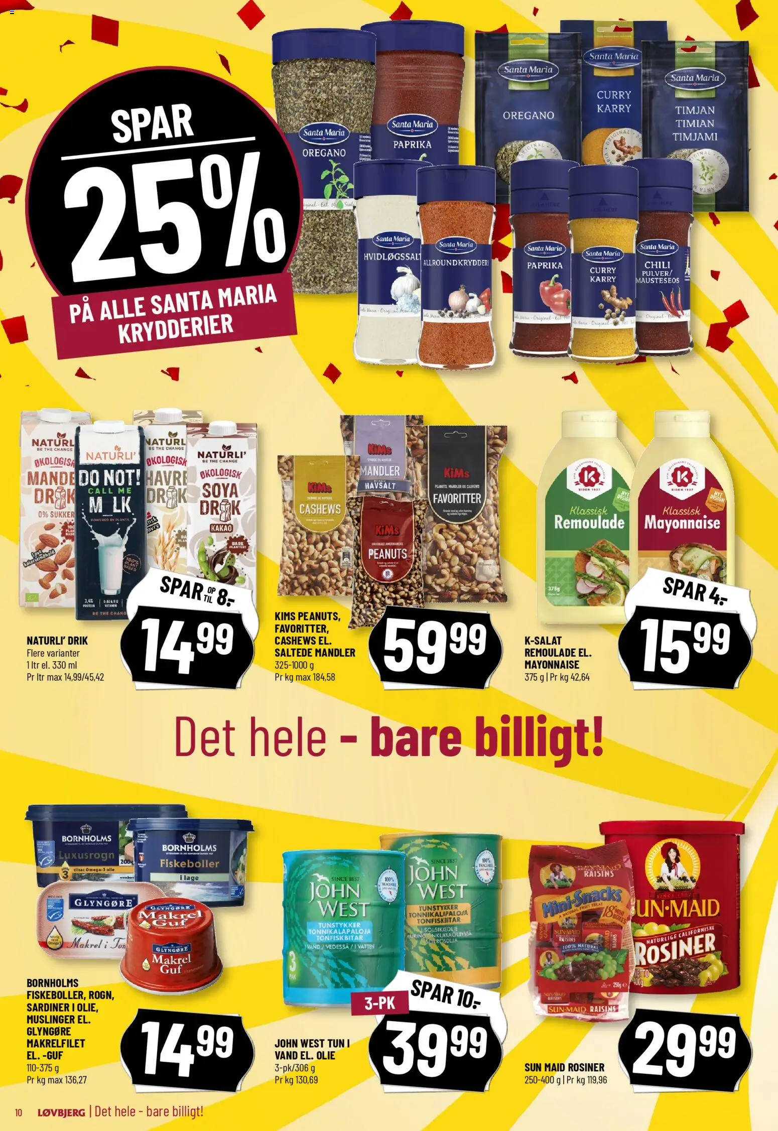 Løvbjerg tilbudsavis – gyldig fra 31.10.2025 | Side: 10 | Produkter: Olie, Makrel, Remoulade, Timian