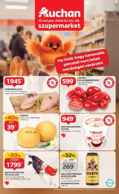 Auchan - Akciós újság Szupermarket - amely érvényes a következő dátumtól: 22.01.2026