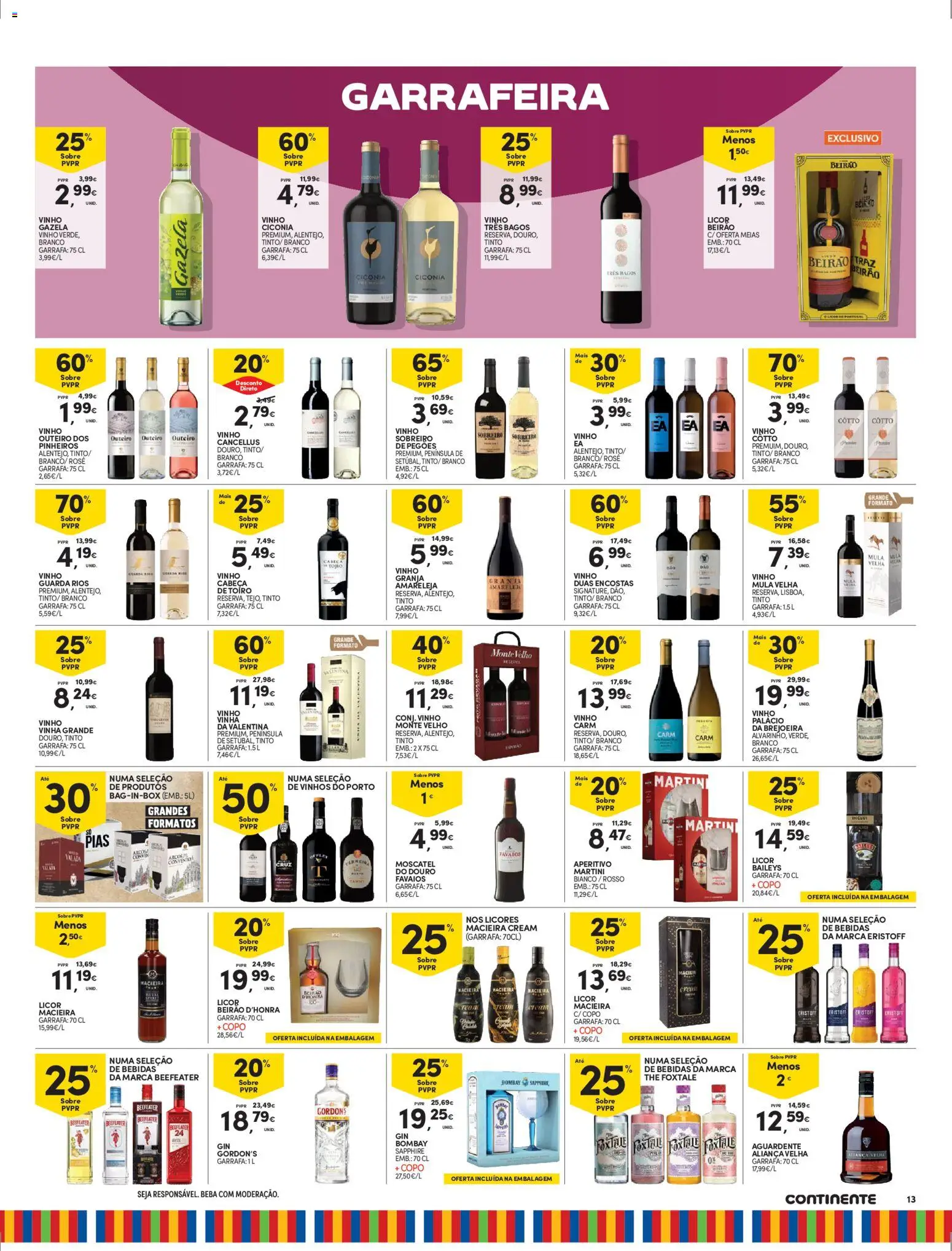 Continente - Madeira │ válido de 25.11.2025 | Página: 13 | Produtos: Licor, Macieira cream, Vinho, Meias